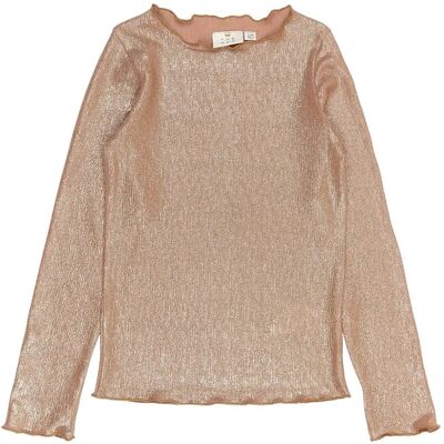 The New Tnrosalind L_S Glitter Tee 158/164 Beige 158/164 The New Tnrosalind L_S Glitter Tee 158/164 Beige 158/164