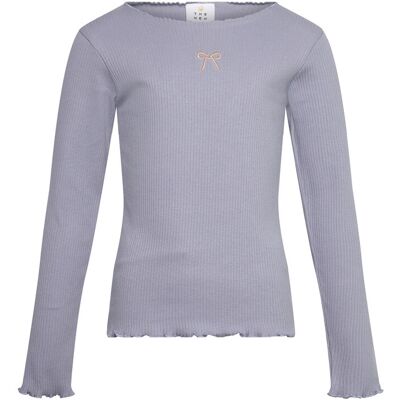 The New Tnrya L_S Rib Tee 110/116 Grey 110/116 The New Tnrya L_S Rib Tee 110/116 Grey 110/116