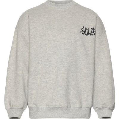 The New Tnron Melange Os Sweatshirt 122/128 Grey 122/128 The New Tnron Melange Os Sweatshirt 122/128 Grey 122/128