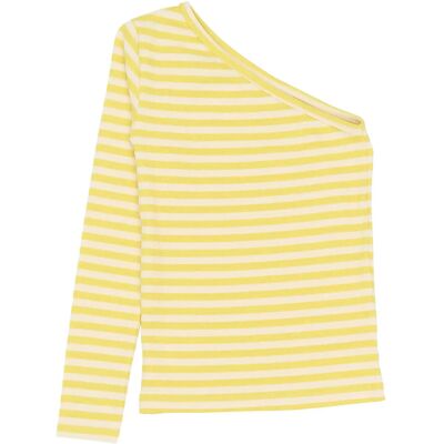 The New Tnmoore One Shoulder L_S Rib Tee 146/152 Yellow 146/152 The New Tnmoore One Shoulder L_S Rib Tee 146/152 Yellow 146/152