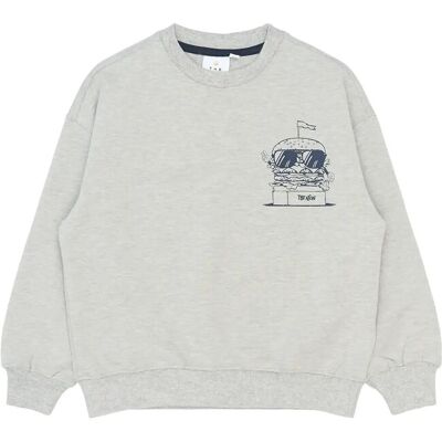 The New Tnstevie Os Sweatshirt 110/116 Grey 110/116 The New Tnstevie Os Sweatshirt 110/116 Grey 110/116