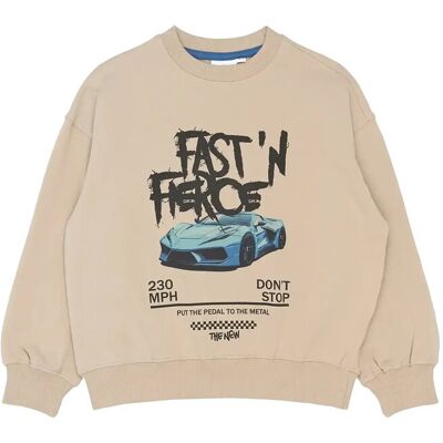 The New Tnsteen Sweatshirt 134/140 Beige 134/140 The New Tnsteen Sweatshirt 134/140 Beige 134/140