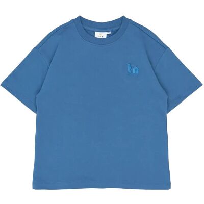 The New Tnrasmus Os S_S Sweat Tee 134/140 Blue 134/140 The New Tnrasmus Os S_S Sweat Tee 134/140 Blue 134/140