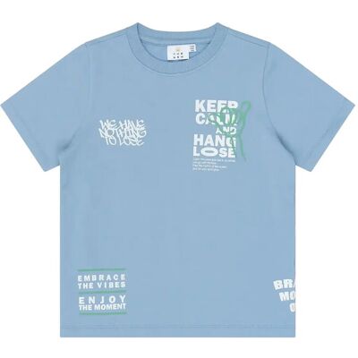 The New Tntitus Os S_S Sweat Tee 134/140 Blue 134/140 The New Tntitus Os S_S Sweat Tee 134/140 Blue 134/140