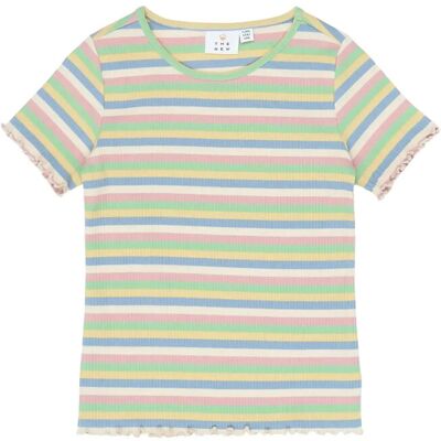 The New Tnstella S_S Rib Tee 98/104 Patterned 98/104 The New Tnstella S_S Rib Tee 98/104 Patterned 98/104