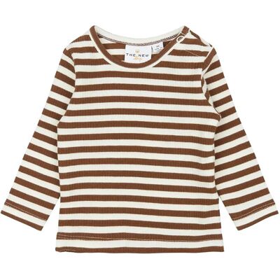 The New Tnsbfro L_S Rib Tee 56 Brown 56 The New Tnsbfro L_S Rib Tee 56 Brown 56