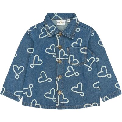 The New Tnstshea Os Denim Overshirt 98 Blue 98 The New Tnstshea Os Denim Overshirt 98 Blue 98