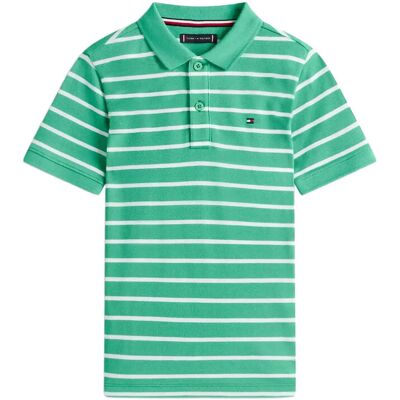 Tommy Hilfiger Flag Polo Ss 140 Green 140 Tommy Hilfiger Flag Polo Ss 140 Green 140