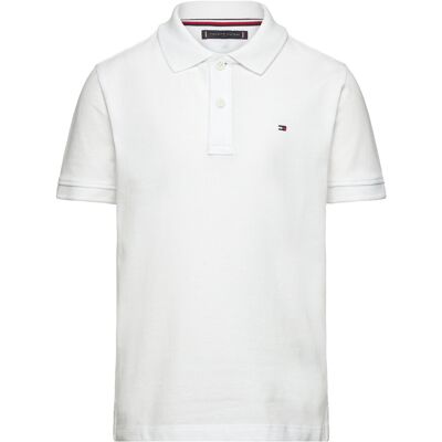 Tommy Hilfiger Flag Polo Ss 80 White 80 Tommy Hilfiger Flag Polo Ss 80 White 80