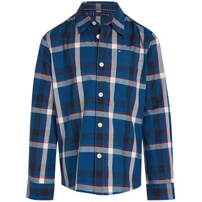 Tommy Hilfiger Check Regular Shirt Ls 164 Blue 164 Tommy Hilfiger Check Regular Shirt Ls 164 Blue 164