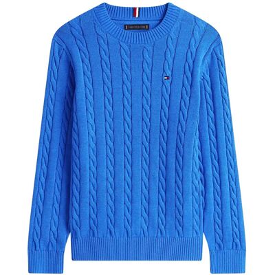 Tommy Hilfiger Cotton Cable Sweater 140 Blue 140 Tommy Hilfiger Cotton Cable Sweater 140 Blue 140