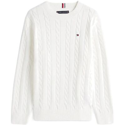 Tommy Hilfiger Cotton Cable Sweater 164 x 14 White 164 x 14 Tommy Hilfiger Cotton Cable Sweater 164 x 14 White 164 x 14