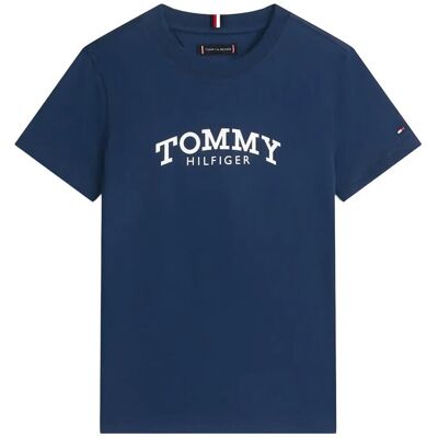 Tommy Hilfiger Monotype Print Graphic T-Shirt 140 Navy 140 Tommy Hilfiger Monotype Print Graphic T-Shirt 140 Navy 140