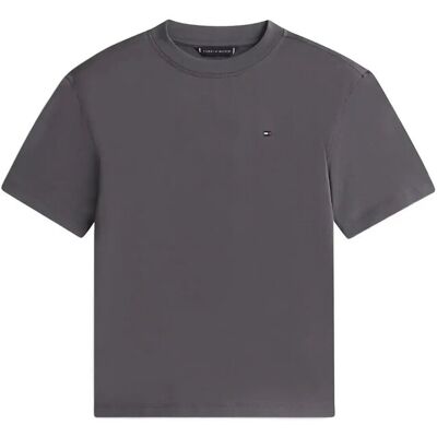 Tommy Hilfiger Washed Faded Graphic T-Shirt Ss 128 Grey 128 Tommy Hilfiger Washed Faded Graphic T-Shirt Ss 128 Grey 128