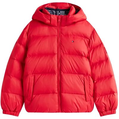 Tommy Hilfiger Essential Down Jacket 140 Red 140 Tommy Hilfiger Essential Down Jacket 140 Red 140