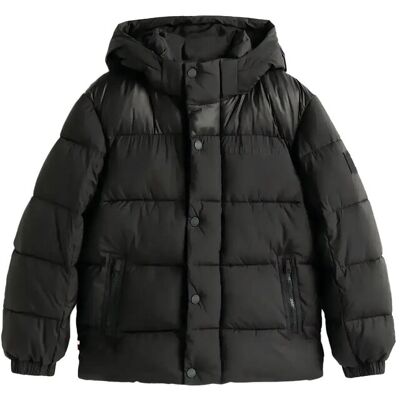 Tommy Hilfiger Matt And Shine Embossed Jacket 128 Black 128 Tommy Hilfiger Matt And Shine Embossed Jacket 128 Black 128