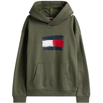 Tommy Hilfiger Flag Hoodie 122 Green 122 Tommy Hilfiger Flag Hoodie 122 Green 122