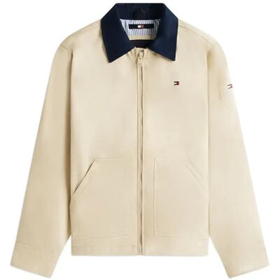 Tommy Hilfiger Contrast Collar Cotton Jacket 128 Beige 128 Tommy Hilfiger Contrast Collar Cotton Jacket 128 Beige 128
