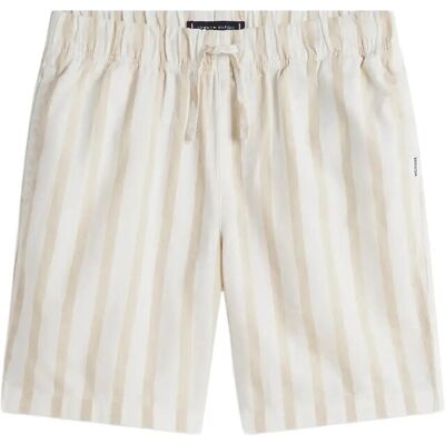 Tommy Hilfiger Relaxed Linen Blend Stripe Short 122 Beige 122 Tommy Hilfiger Relaxed Linen Blend Stripe Short 122 Beige 122