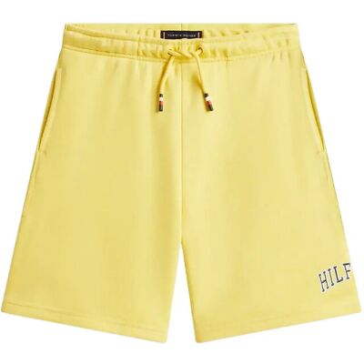 Tommy Hilfiger Hilfiger Varsity Wide Sweatshort 116 Yellow 116 Tommy Hilfiger Hilfiger Varsity Wide Sweatshort 116 Yellow 116