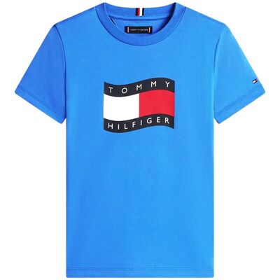 Tommy Hilfiger Wavy Flag T-Shirt 116 Blue 116 Tommy Hilfiger Wavy Flag T-Shirt 116 Blue 116