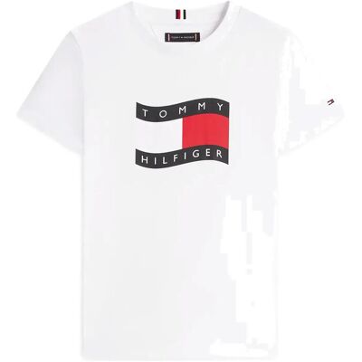 Tommy Hilfiger Wavy Flag T-Shirt 122 White 122 Tommy Hilfiger Wavy Flag T-Shirt 122 White 122