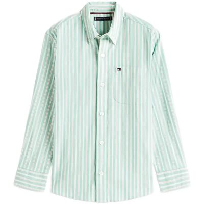 Tommy Hilfiger Flex Ithaca Multistripe Shirt Ls 116 Green 116 Tommy Hilfiger Flex Ithaca Multistripe Shirt Ls 116 Green 116