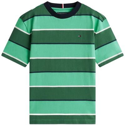 Tommy Hilfiger Rugby Stripe T-Shirt Ss 164 Green 164 Tommy Hilfiger Rugby Stripe T-Shirt Ss 164 Green 164