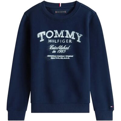 Tommy Hilfiger Tommy Faded Print Sweatshirt 176 Navy 176 Tommy Hilfiger Tommy Faded Print Sweatshirt 176 Navy 176
