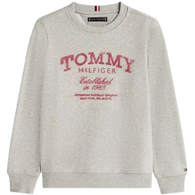 Tommy Hilfiger Tommy Faded Print Sweatshirt 128 Grey 128 Tommy Hilfiger Tommy Faded Print Sweatshirt 128 Grey 128