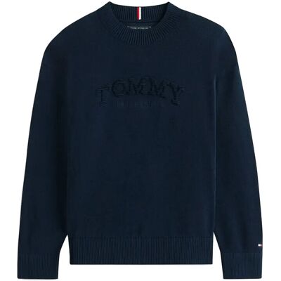 Tommy Hilfiger Monotype Graphic Sweater Ls 116 Navy 116 Tommy Hilfiger Monotype Graphic Sweater Ls 116 Navy 116