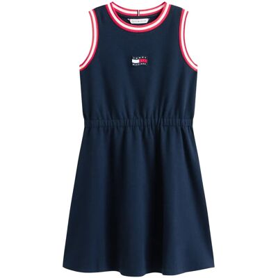 Tommy Hilfiger Wavy Flag Dress Slvls 140 Navy 140 Tommy Hilfiger Wavy Flag Dress Slvls 140 Navy 140