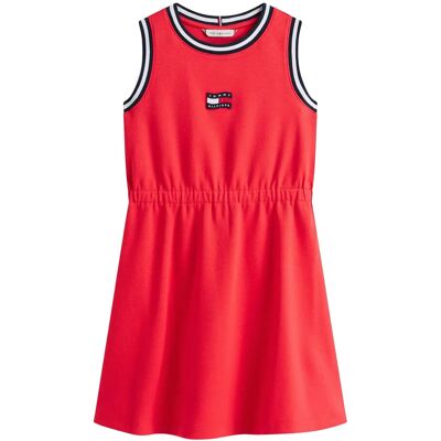 Tommy Hilfiger Wavy Flag Dress Slvls 164 Red 164 Tommy Hilfiger Wavy Flag Dress Slvls 164 Red 164