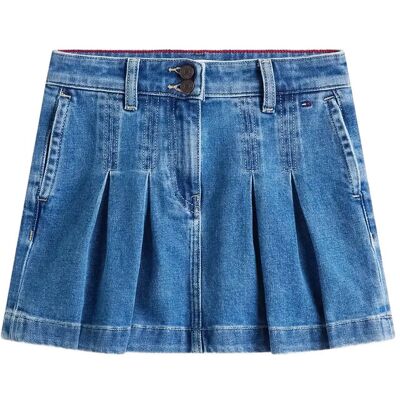 Tommy Hilfiger Denim Pleated Skirt 140 Blue 140 Tommy Hilfiger Denim Pleated Skirt 140 Blue 140