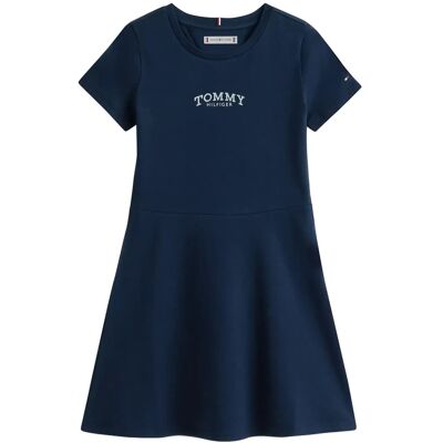 Tommy Hilfiger Skater Dress Ss 110 Navy 110 Tommy Hilfiger Skater Dress Ss 110 Navy 110
