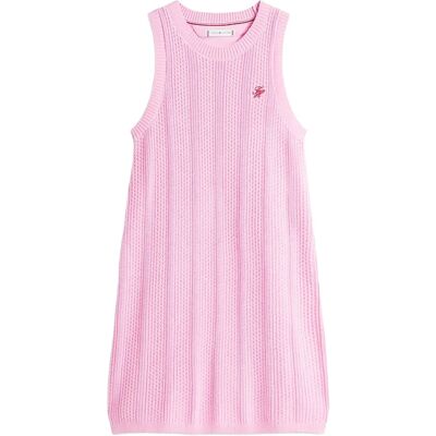 Tommy Hilfiger Crochet Stitch Dress 164 Pink 164 Tommy Hilfiger Crochet Stitch Dress 164 Pink 164