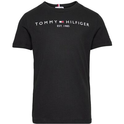 Tommy Hilfiger Essential Tee S/S 176 Black 176 Tommy Hilfiger Essential Tee S/S 176 Black 176