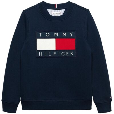 Tommy Hilfiger Heritage Flag Sweatshirt 176 Navy 176 Tommy Hilfiger Heritage Flag Sweatshirt 176 Navy 176