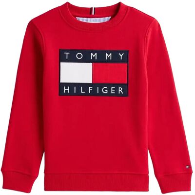 Tommy Hilfiger Heritage Flag Sweatshirt 152 Red 152 Tommy Hilfiger Heritage Flag Sweatshirt 152 Red 152
