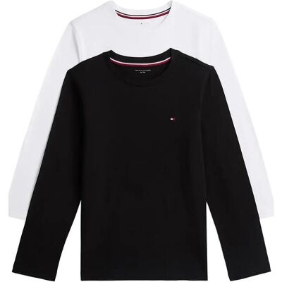 Tommy Hilfiger 2-Pack Cotton T-Shirt 164-170 Black 164-170 Tommy Hilfiger 2-Pack Cotton T-Shirt 164-170 Black 164-170