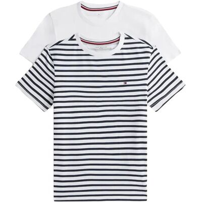 Tommy Hilfiger 2P Cn Ss Tee Print 140-152 Patterned 140-152 Tommy Hilfiger 2P Cn Ss Tee Print 140-152 Patterned 140-152