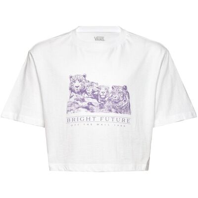 VANS Bright Future Relaxed Crop Ss 151-165 White 151-165 VANS Bright Future Relaxed Crop Ss 151-165 White 151-165