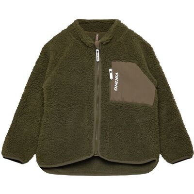 Viking Playtime Pile Midlayer Jacket 116 Khaki 116 Viking Playtime Pile Midlayer Jacket 116 Khaki 116