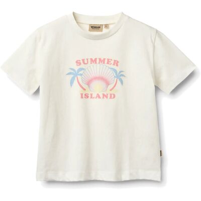 Wheat T-Shirt S/S Mirsa 98 White 98 Wheat T-Shirt S/S Mirsa 98 White 98