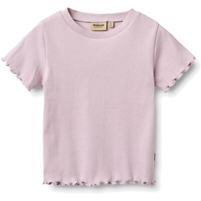 Wheat Rib T-Shirt S/S Alicia 98 Purple 98 Wheat Rib T-Shirt S/S Alicia 98 Purple 98