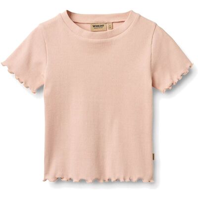 Wheat Rib T-Shirt S/S Alicia 98 Pink 98 Wheat Rib T-Shirt S/S Alicia 98 Pink 98