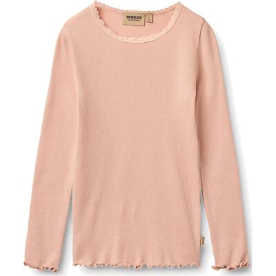 Wheat Rib T-Shirt L/S Reese 152 Pink 152 Wheat Rib T-Shirt L/S Reese 152 Pink 152
