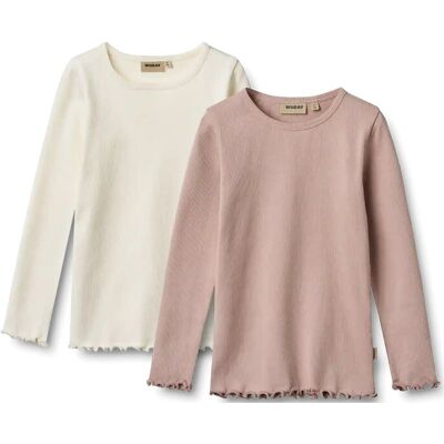 Wheat 2 Rib T-Shirts L/S Ida 104 Pink 104 Wheat 2 Rib T-Shirts L/S Ida 104 Pink 104