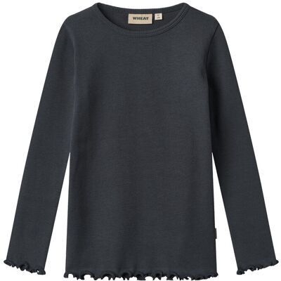 Wheat T-Shirt L/S Ida 104 Navy 104 Wheat T-Shirt L/S Ida 104 Navy 104