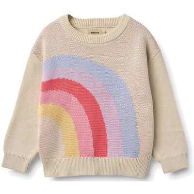 Wheat Jacquard Pullover Solveig 98 Beige 98 Wheat Jacquard Pullover Solveig 98 Beige 98